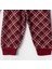 Baby Penye Ekose Alt Melanj Üst Pijama Takımı 9-18 Ay %100 Pamuk (Tam Kalıp) 5