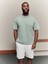Erkek %100 Pamuk Oversize Kesim Bisiklet Yaka Basic Tişört 1
