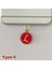 L Harfi Type-C Uyumlu Telefon Şarj Portu Toz Tıpası Toz Tıkacı Epoksi Charm Sarı Kırmızı 1