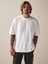 Erkek %100 Pamuk Oversize Kesim Bisiklet Yaka Basic Tişört 1