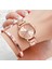 Rose Quartz Saat ve Love Bileklik Takım 1