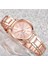 Rose Quartz Saat ve Love Bileklik Takım 4