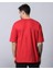 Erkek %100 Pamuk Oversize Kesim Bisiklet Yaka Basic Tişört 4