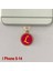 L Harfi Iphone 5-14 Uyumlu Telefon Şarj Portu Toz Tıpası Toz Tıkacı Epoksi Charm Sarı Kırmızı 1