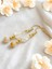 Doğal Taş Kristal Kuvars & Sitrin Kadın Küpe - Boho Tarzı Gold Renk Kancalı Yazlık Küpe 4