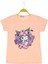 Kız Baskılı 36/1 Süprem Tshirt Somon 1