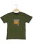 Arka Just Stay Cool Baskılı Erkek Tshirt Haki 1