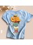 Arka Just Stay Cool Baskılı Erkek Tshirt Mavi 2