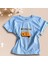 Arka Just Stay Cool Baskılı Erkek Tshirt Mavi 3