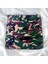 Siyah Üzerine Asker Desenli %100 Cotton Unisex Bandana Fular 4