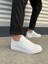 JY165 Elite Bağcıklı Cilt Erkek Günlük Sneaker Ayakkabı Cbt - Beyaz 1
