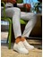 J101 Bağcıklı Ortopedik Taban Triko Erkek Spor Sneaker Ayakkabı Bt Beyaz 5