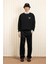 Erkekler Için Slogan Baskılı Fırçalı Pamuk Sweatshirt - Rahat Oturuş 3