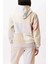 Kadın Renk Bloklu %100 Pamuk Kapüşonlu Sweatshirt – Nakış Logolu & Rahat Kalıp 2