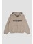 Vintage Bej Community Fermuarlı Kapüşonlu Sweatshirt - Rahat Kesim ve Şık Tasarım 1