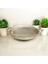 Metal Çiçek Kulplu Aynalı Oval Tepsi 43 cm 2