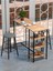 Raflı Yuvarlak Tabureli Bar Takımı 4651A 4