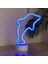 Yunus Dolphin Temalı Neon Işıklı Lamba Usb'li & Pilli Özel Üretim Konsept Masaüstü Aydınlatma Seti 5