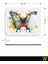 Kelebek Desenli Renkli Ergonomik Mouse Pad - 23 cm x 19 cm - Kaydırmaz Taban Ev ve Ofis Kullanımı Için Ideal Fare Altlığı Mousepad 6