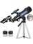 70MM Başlangıç Seviyesi Teleskop, Taşınabilir Seyahat Teleskobu, Tripod ve Telefon Aparatlı 1