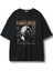 Unisex The Mandalorian Yazılı Tişört, Oversize Star Wars Baskılı Bisiklet Yaka T-Shirt 1
