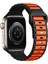 Apple Watch 10 9 8 7 6 Se Ultra Uyumlu 42 44 45 46 49MM Çift Renk Bakla Desen Hibrit Silikon Kordon 2