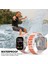 Apple Watch 10 9 8 7 6 Se Ultra Uyumlu 42 44 45 46 49MM Çift Renk Bakla Desen Hibrit Silikon Kordon 3