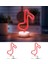 Müzik Notası Temalı Neon Işıklı Lamba Usb'li & Pilli Set Resim Çekimi Düğün Nişan Parti Dekoru Özel Hediyelik 5