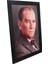 Mustafa Kemal Atatürk Lüks Çerçeveli Asılabilir 1000 Parça Hazır Puzzle 68*48 cm -Siyah Renk Çerçeve 2