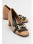 Kadın Mnc Nude Tokalı Kalın Topuklu Ayakkabı 1