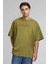 Autograph Heavy Boxy T-Shirt - %100 Pamuk, Zeytin Yeşili, Rahat Kesim 1