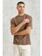 Dean T-Shirt Textured Walnut - Rahat Kesim ve Yüksek Kalite Organik Pamuk 1