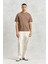 Dean T-Shirt Textured Walnut - Rahat Kesim ve Yüksek Kalite Organik Pamuk 3