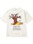 Just Do Nothing Fall T-Shirt | %100 Pamuk, Relaxed Fit, Ecru Renk 2