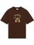 Le T-Shirt Crillon: %100 Pamuk, Ribanalı, Koyu Kahverengi Tişört 1