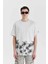 Starry Night T-Shirt - Erkekler Için Oversized Pamuklu Gri Tişört 1