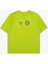 Lime Renk Globe Kısa Kollu T-Shirt - Erkekler Için Şık ve Konforlu 1