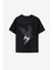 Sürdürülebilir Midnight Hawk T-Shirt - Organik Pamuk, Siyah, Rahat Kesim 1