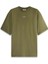Kaki Renk 100% Pamuk Relaxed Fit 'not From Paris Madame' Slogan T-Shirt 1
