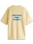 Şık Sarı Le T-Shirt Slogan: %100 Pamuk, Rahat Kesim ve Embroide Slogan 1