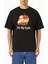 Smiley Big Apple T-Shirt Erkekler Için %100 Pamuklu Siyah Tişört 1