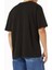 Smiley Big Apple T-Shirt Erkekler Için %100 Pamuklu Siyah Tişört 2
