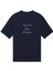 Navy 100% Pamuk Ribanalı Le T-Shirt: 'not From Paris Madame' Sloganı ile Şık ve Rahat 1