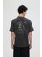 Comic Kick T-Shirt - Rahat Kesim, Önde Karakter Baskısı ve Vintage Yıkama Işlemli 2
