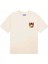 Smiley Inner Peace T-Shirt - %100 Pamuk, Krem Renk, Doğru Beden Uyumu 2