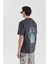 Asphalt Tiffany T-Shirt: Oversized Fit, Gri Pamuk Tişört - Erkekler Için Şık Seçim 3