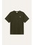 100% Organik Pamuk Clyde T-Shirt - Minimalist Nakış Detaylı Regular Fit Tişört 1