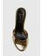 Kadınlar Için Altın Ayna Metalik Mule Sandal - Şık ve Rahat Tasarım 1
