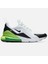 Air Max 270 Mens Sneaker White Günlük Spor Ayakkabı Beyaz 1