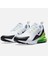 Air Max 270 Mens Sneaker White Günlük Spor Ayakkabı Beyaz 3